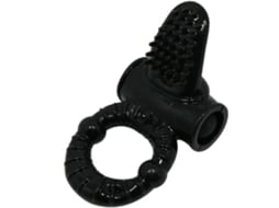Anel Vibratório - Suave - Preto - Tpr E Abs - Forte Vibração - Estimulação Clitoriana