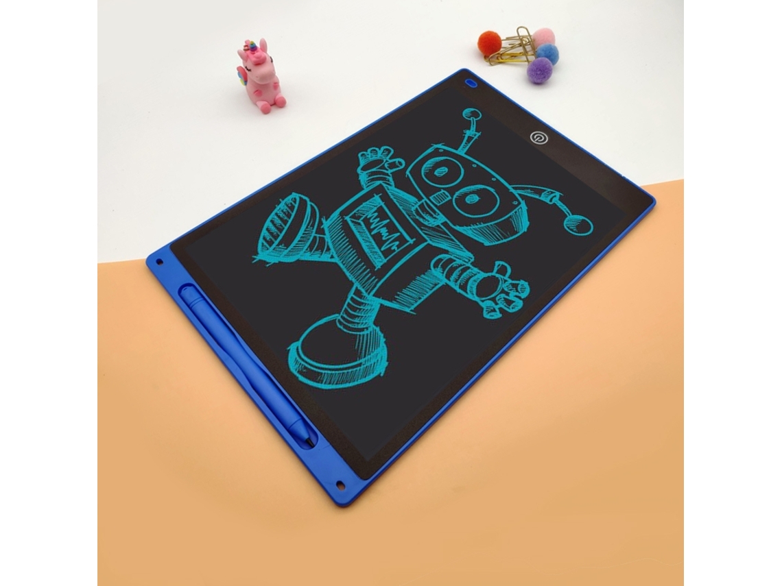 Quadro De Desenho Eletrônico 12 Polegadas , Bloco Escrita Para Crianças, Rabiscos Com Tela Colorida Aquaforge (brilho Aumentado Em 20)