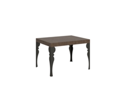 Mesa de Jantar Extensível 70X110/194 Cm Paxon Nogueira Quadro Antracite