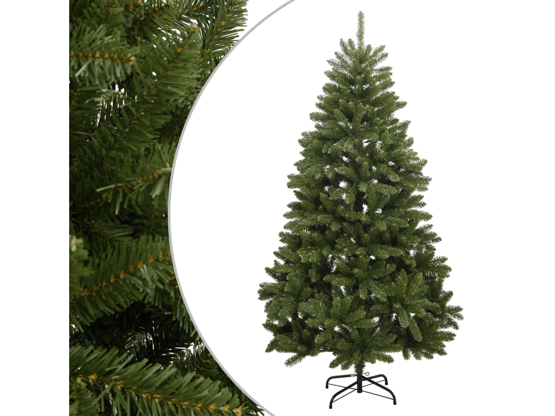 Artificial Hinged Christmas Tree, Artificial Hinged Christmas Trees Vidaxl Verde Pvc (ø 106 X 210 Cm)