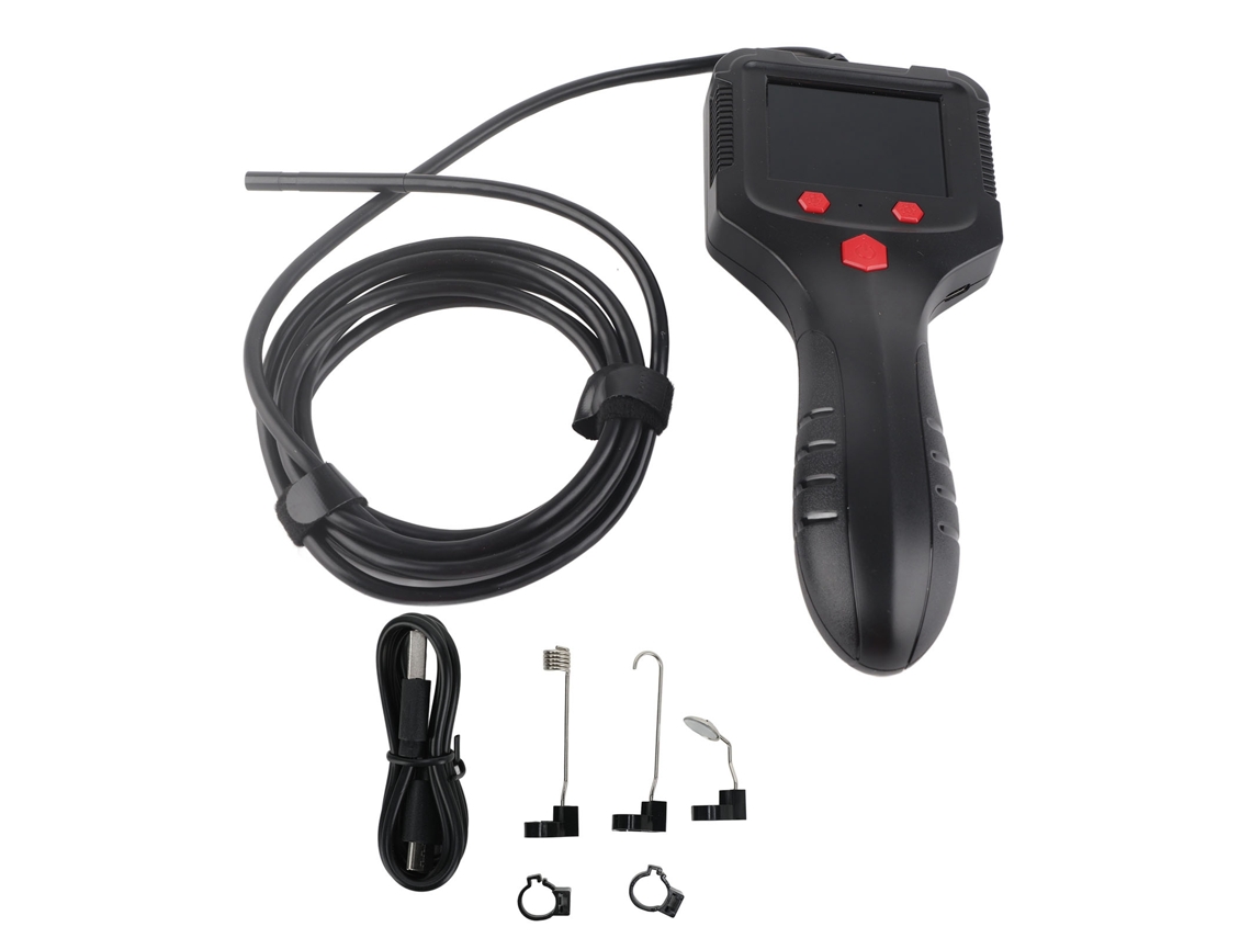 Endoscópio industrial portátil com tela HD 2.4 polegadas, câmera de inspeção, cabo de 16.4ft