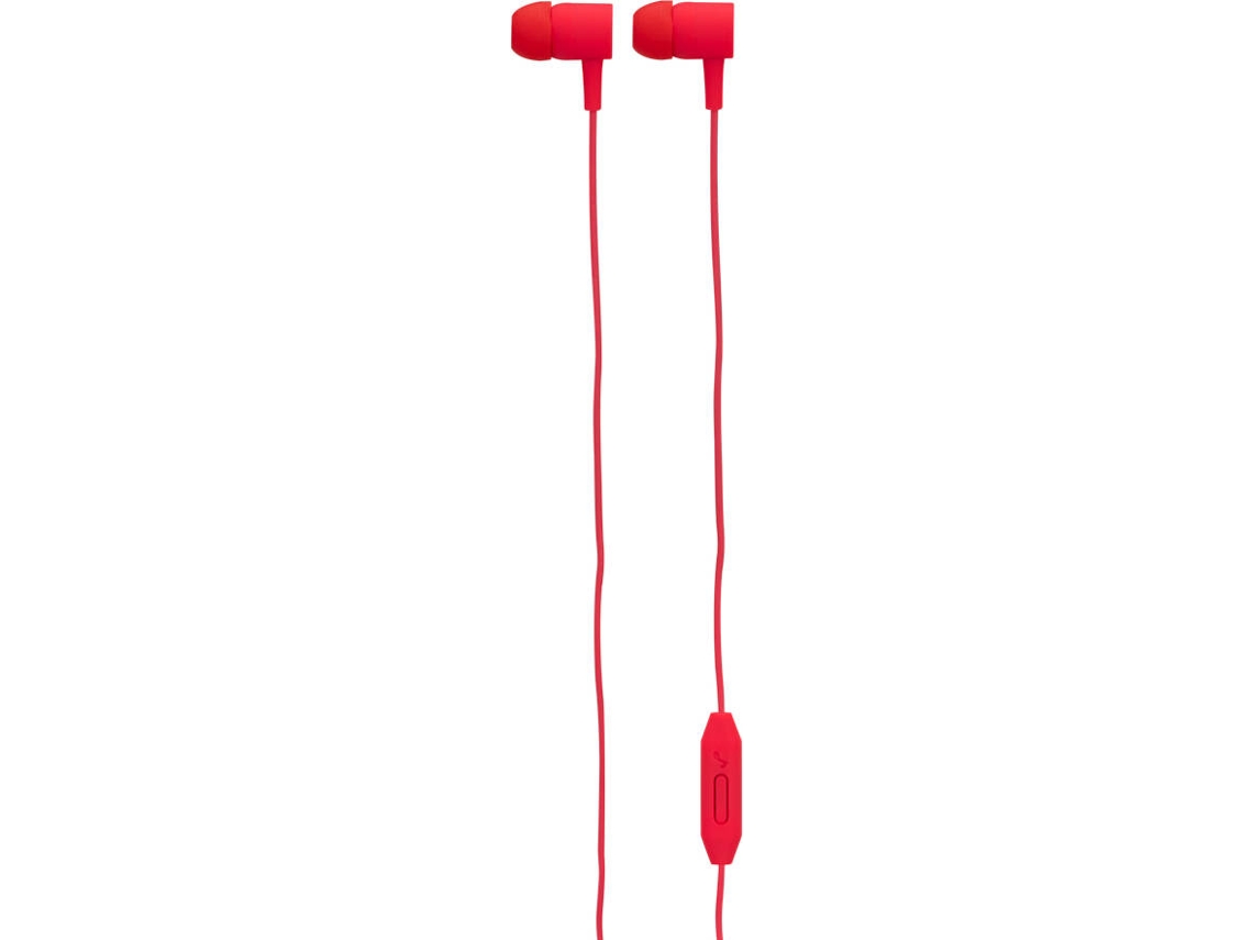 Auriculares com Fio GOODIS Com Microfone (In Ear - Microfone - Vermelho)