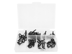 Kit Reparo Ponta Vara Pesca Aço Inox 40 Peças
