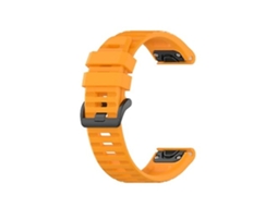 Lurelia Pulseira De Silicone Amarela, Compatível Com Relógio Garmin Instinct, Acabamento Moderno
