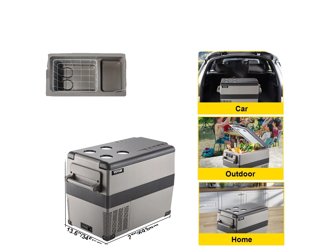Mini Geladeira portátil com compatibilidade de dupla voltagem 45l OEM
