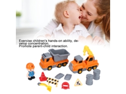 Primerox brinquedo de Montagem Blocos Veículo Engenharia Educativo Diy Presente para Crianças 15pcs