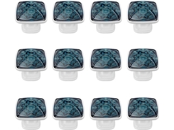 Puxadores Quadrados Para Gavetas De Cômoda, Puxadores Para Armários De Cozinha, 12 Peças, Mandala Azul, Puxadores E