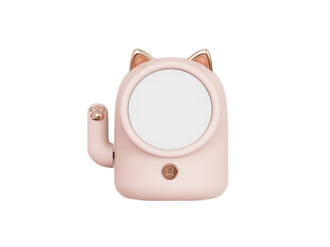 Lâmpada fofa de mesa de gato para quarto três fontes de luz gentis escândalos escurecedores USB Lâmpada de mesa de cabeceira recarregávelSLD