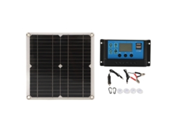 Carregador de Bateria Solar 12 W com Controlador BRILVIBERA