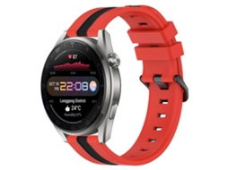 Pulseira De Silicone Bicolor Vertical De 22 Mm Para Huawei Watch 3 Pro