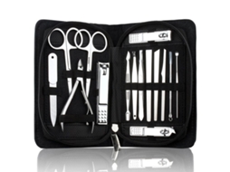 Lurelia Conjunto De Cortadores De Unhas 15 Peças, Em Aço Inoxidável, Para Unhas Grossas, Ergonómico, Antiderrapante, Com Estojo