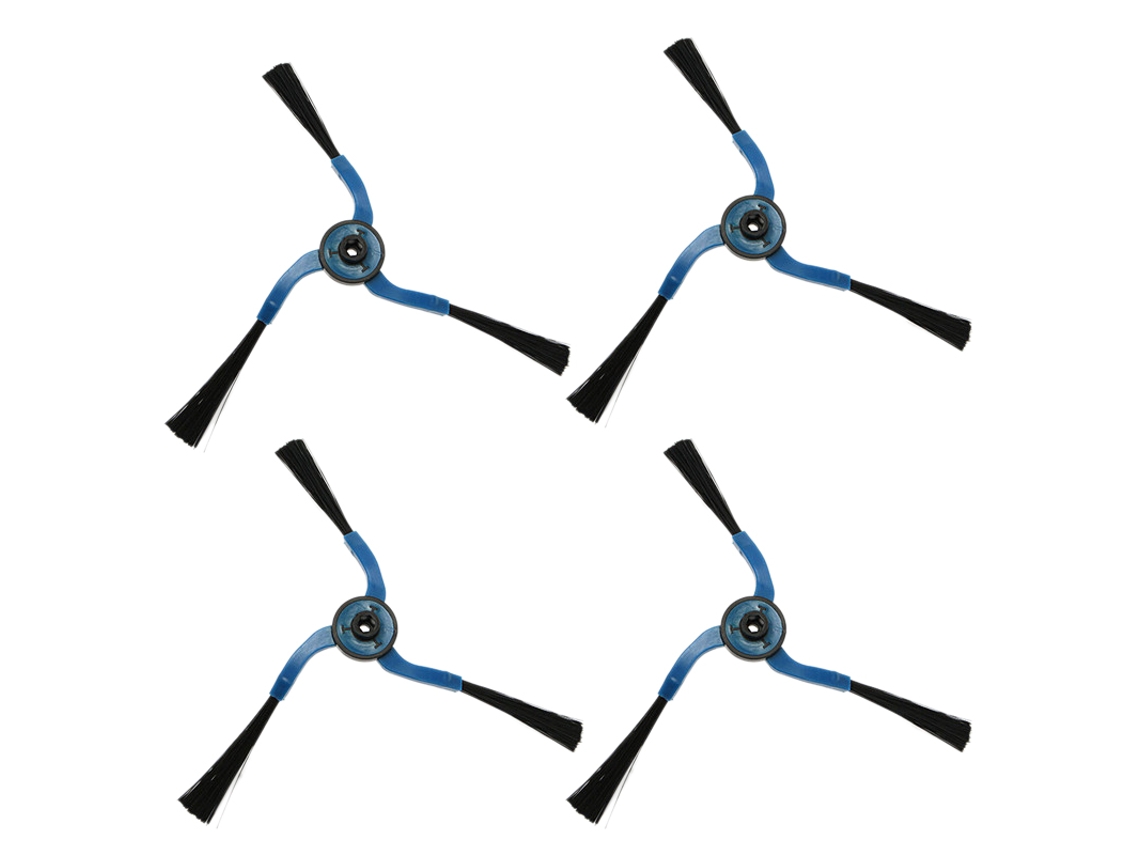 4 peças escova lateral de 3 braços adequada para substituição de aspirador de pó robô inteligente Samsung