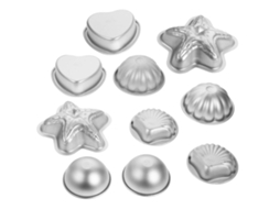 Conjunto De Moldes Para Bombas De Banho De Liga De Alumínio Com 10 Peças, Faça Você Mesmo, Moldes Para Bolas De Sais De Banho De Espuma Webake