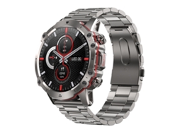 (pulseira De Aço Prateada Com Três Elos) Smartwatch De 1,43 Polegadas Com Suporte Para Chamadas De Voz E Monitoramento De Saúde