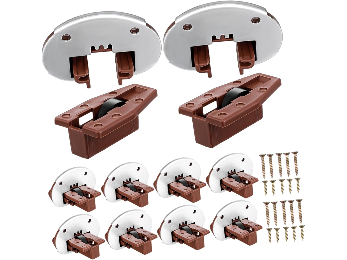Tehaux Kit De Reparo Corrediças Com 10-conjuntos Peças Essenciais Para Fácil Substituição E Manutenção Armários Cozinha