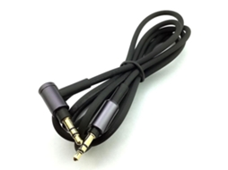 Cabo De Áudio De 3,5 Mm Para Sony Wh 1000 Xm2 Xm3 Xm4 Aquaforge (preto, Sem Microfone)