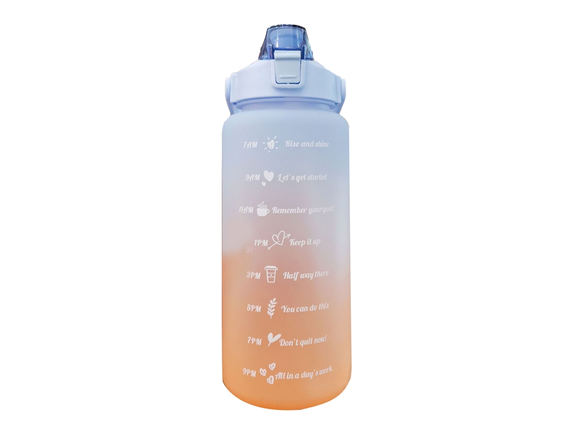 garrafa com Canudo Anti vazamento 2000ml Azul S/MARCA