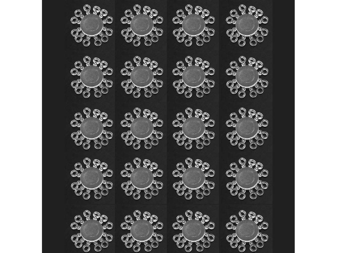Bait Fixing Rubber Ring (fixing Bait, Snowflake Design) Bait Ring Fishing Accessories Fishing Tackle Supplies