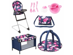 Acessórios REIG para BonecasAzul Cor de Rosa 9 em 1 (Idade Mínima Recomendada: 3 anos)