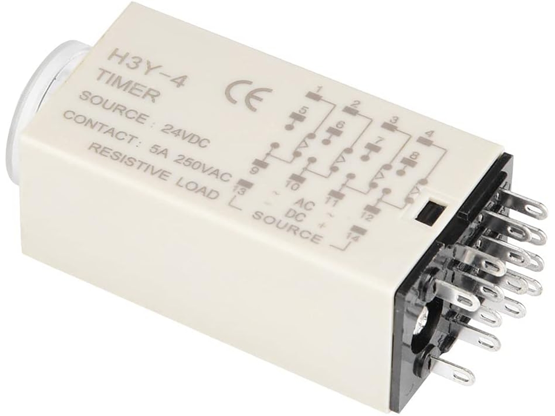 Relé Temporizador De 14 Pinos H3y-4 Controle Atraso Com Interruptor