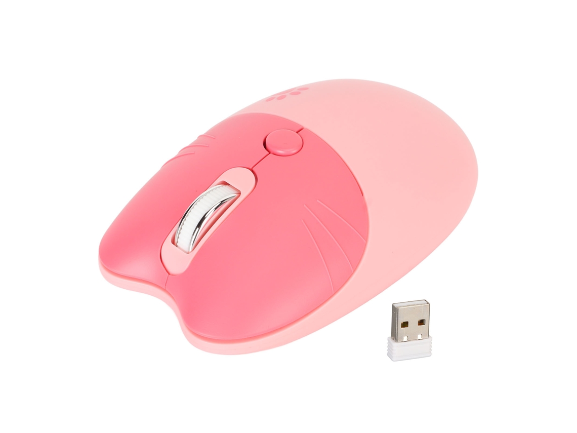 Rato Sem Fio Silencioso Cute Cat 2.4g