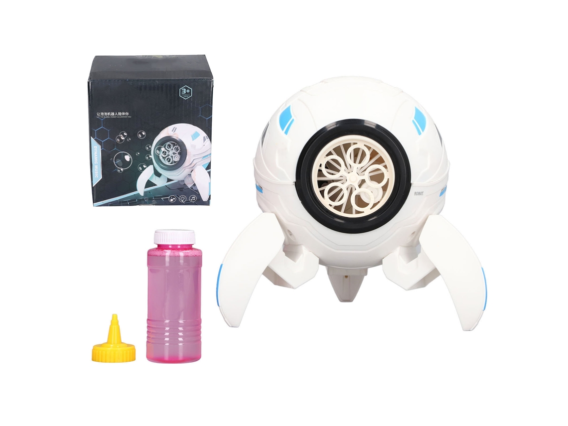 Primerox máquina de Bolhas Elétrica Branca em Plástico com Recipiente Grande para Festas e Piqueniques