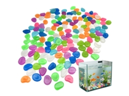 Pedras Fosforescentes 260 Pedras Coloridas para Caminhos de Jardim, Pedras Fosforescentes para Jardins Externos para CHABERLU