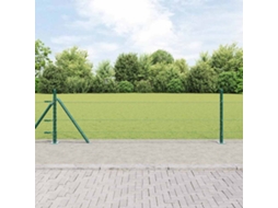 Vidaxl Cerca Hexagonal Com Base De Concreto 25 X 0,5 M Verde Floresta
