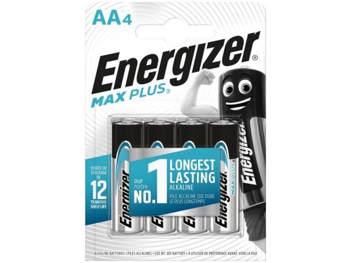 Pilhas ENERGIZER Max Plus AA E91 BP 4 (Outlet Caixa Aberta)
