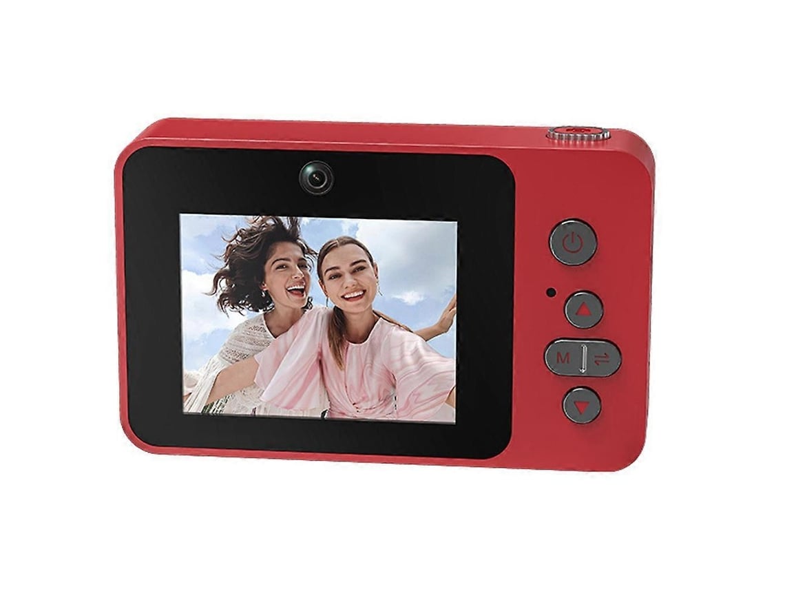 Máquina Fotográfica Digital Retro Ccd Com Zoom 8x, Ecrã Lcd De 2,4 Polegadas E Reprodução Mp3