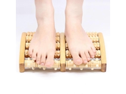 Rolo De Massagem Duplo Para Os Pés - Alivia Esporões De Calcâneo, Solas, Estresse E Fascite Plantar, Ferramenta De Madeira Relaxante E Saudável Para