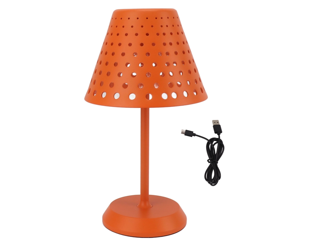 Rebe-lâmpada De Mesa Sem Fio Recarregável Led Com Toque Regulável Para Quarto, Sala De Estar, Escritório Laranja