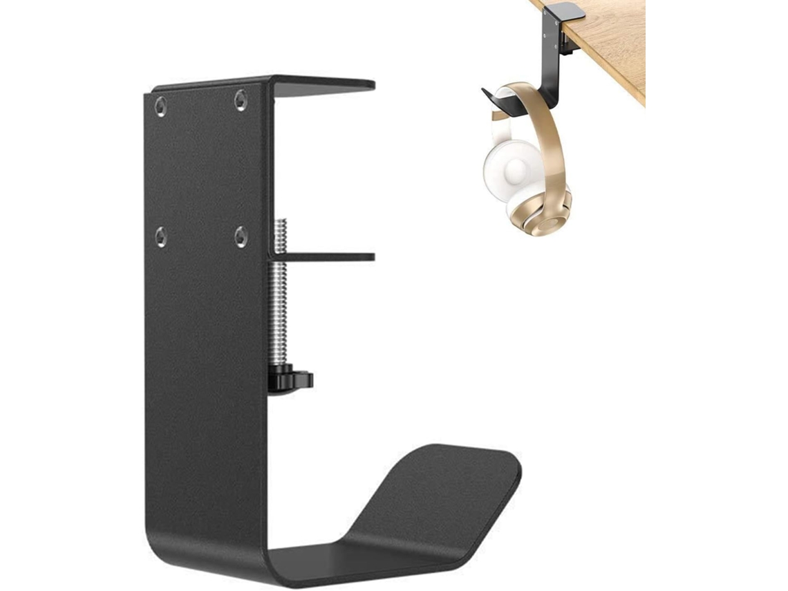 Suporte Para Fones De Ouvido Uso Sob A Mesa 9, 2x 5x 12, 5cm Gancho De Metal Para Armazenamento Compacto Suporte Simples