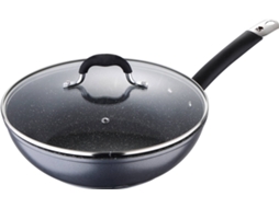 Wok MASTERPRO BGMP-3289-BK (28x8cm - Com Tampa - Aluminio Forjado)