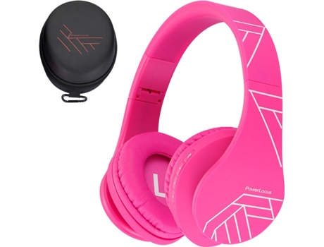 Auscultadores Bluetooth POWERLOCUS P2 58 (On Ear - Microfone - Noise Cancelling  - Rosa)