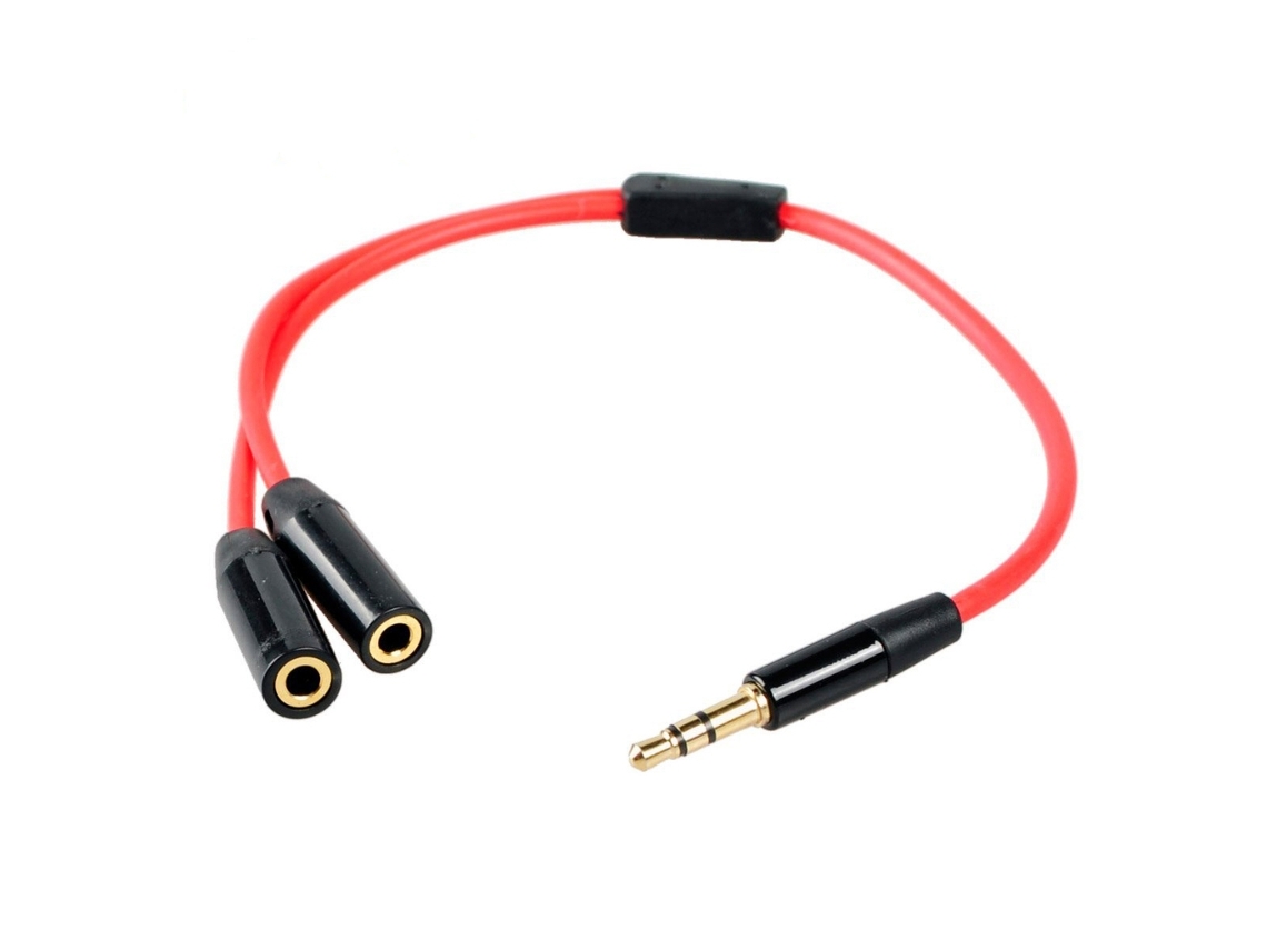 Cabo Divisor de Áudio AQUAFORGE em Y, 3,5 Mm macho para fêmeas
