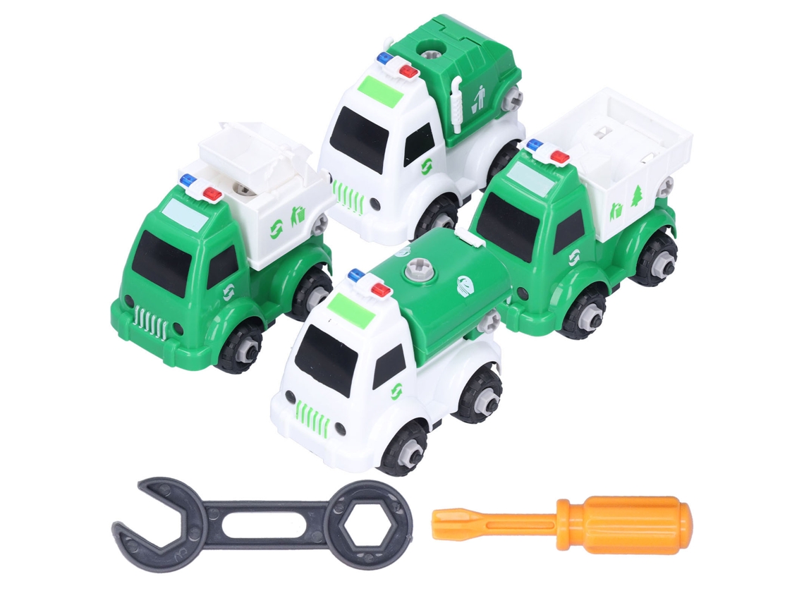 Primerox brinquedo de Montagem com Porcas Caminhão de Lixo Modelo Veículo Simulação Alta para Crianças