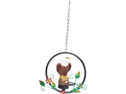 Peça De Luminária Solar De Jardim Suspensa, Luminária Solar Suspensa Com Águia, Luminária De Pátio, Gokoco