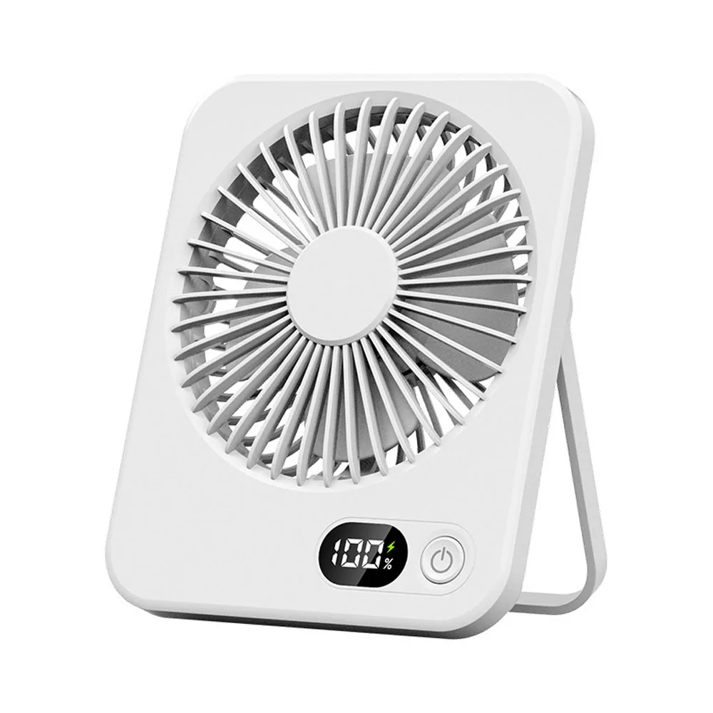 (branco) Mini Ventilador Portátil Ultrafino De 6,5 Polegadas, Ideal Para Dormir, Alimentado Por Bateria Recarregável.