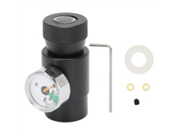 Adaptador de recarga de CO2 Primerox com manômetro 3000 PSI para garrafa de refrigerante