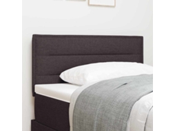 Vidaxl Cabeceira Marrom Escuro 90 Cm Tecido