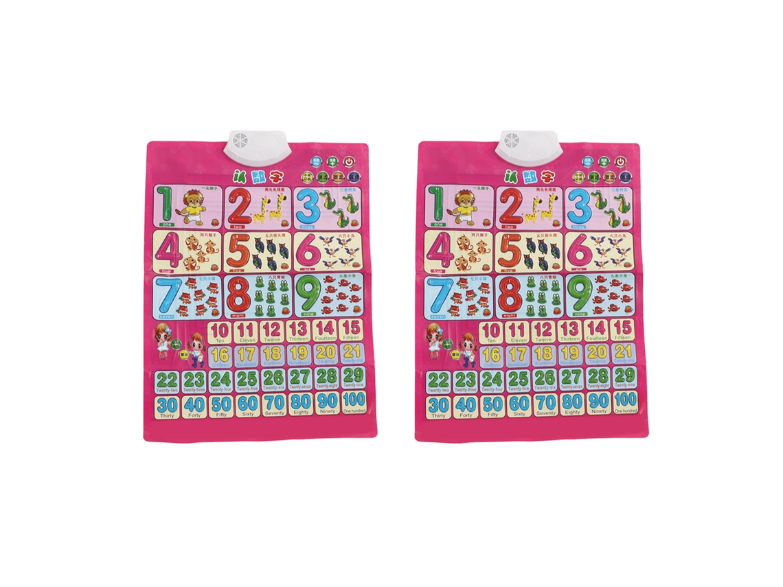 2pcs Posters De Parede Interativos Sonoros Para Aprendizagem Chinês Inglês Alfabeto Crianças