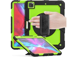 Capa Para Ipad Pro 13 2025/2024 13 Polegadas À Prova De Choque,com Suporte E Alça De Ombroverde-amarelo + Preto