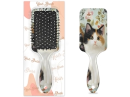 Escova Desembaraçadora Para Cabelos Molhados E Secos, Com Gatinhos Fofos Em Estilo Vintage De Meados Do Século Xx