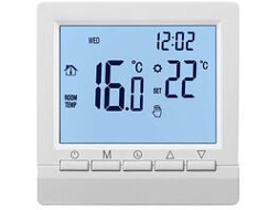 Termostato De Parede Inteligente Com Display Lcd Para Aquecimento De Piso Branco Slowmoose