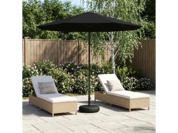 Vidaxl Parasol De Jardim Com Base 230 X 230 Cm Poliéster Retangular