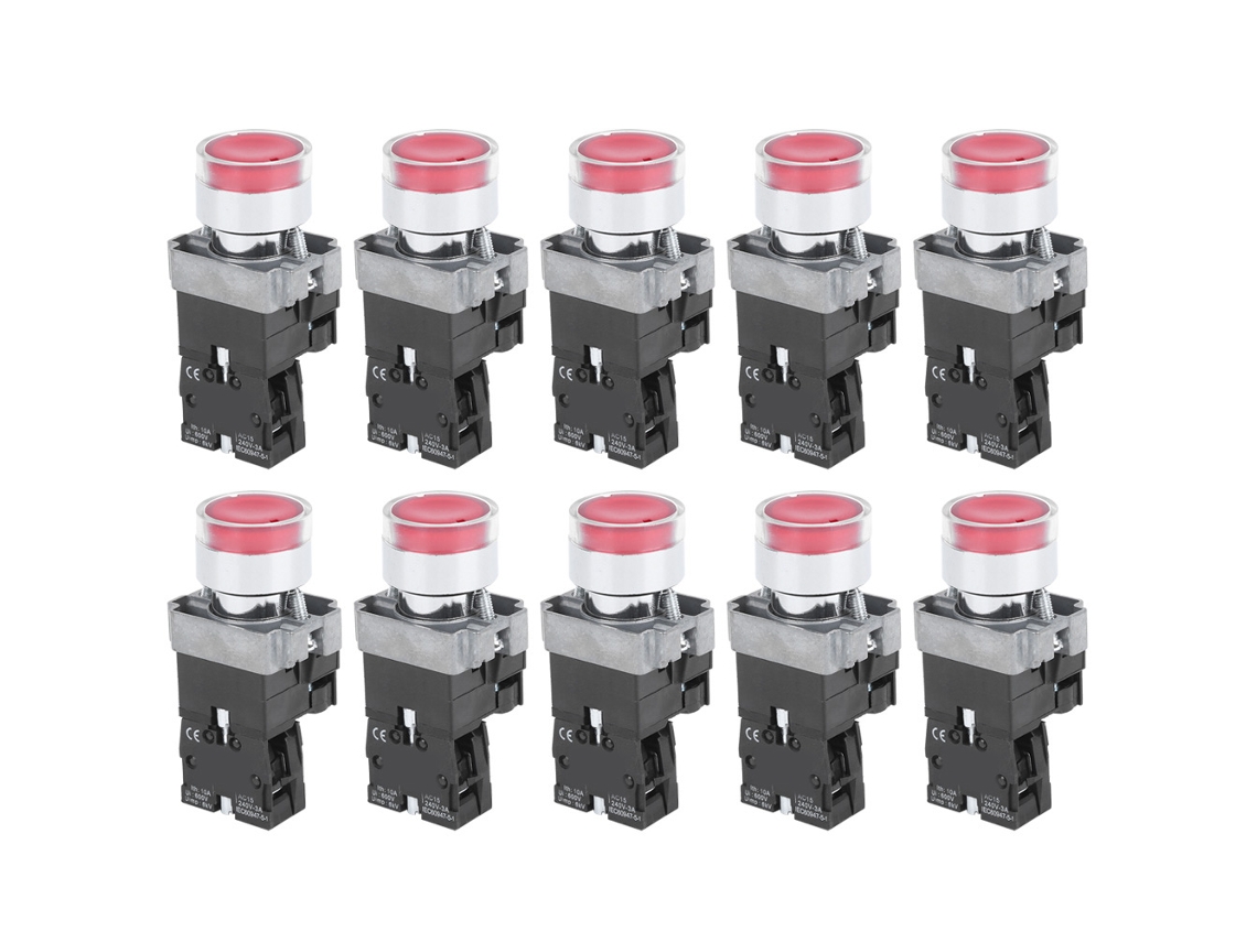 Botão Interruptor Berm Auto restauração Nc