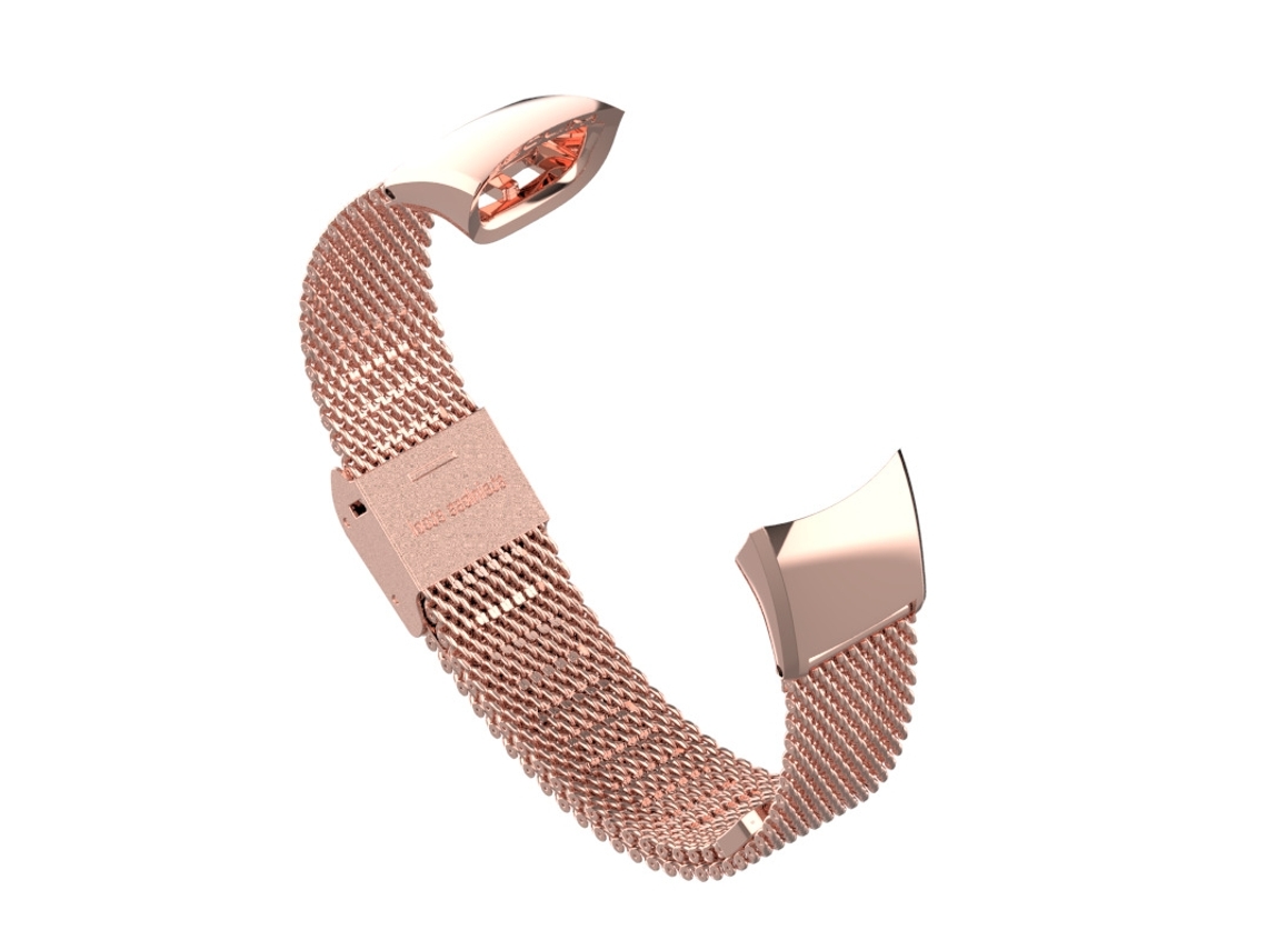 Bracelete de Smartwatch para Honor Band 4 / 5 MIJOBS Milan com fivela de metal em aço inoxidável (ouro rosa)
