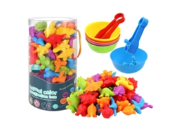 Ats dinosaurios de Conteo Arcoíris Con Tazas de Clasificación Juguete Educatsivo para Niños Niñas Preescolar Regalo
