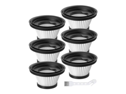 Kit Com 6 Filtros Hepa De Reposição Para Aspirador De Pó Compacto Sem Fio Vcs63-c10 / Vcs63-c10 Pro, Laváveis E Reutilizáveis._ozo